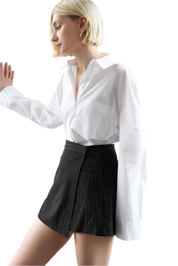 Lisette Striped Woven Skort