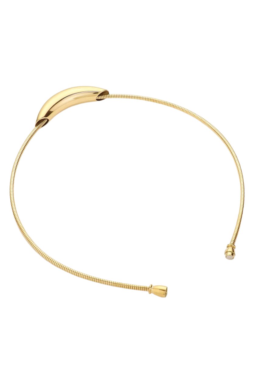 Metal Bar Snake Chain Necklace