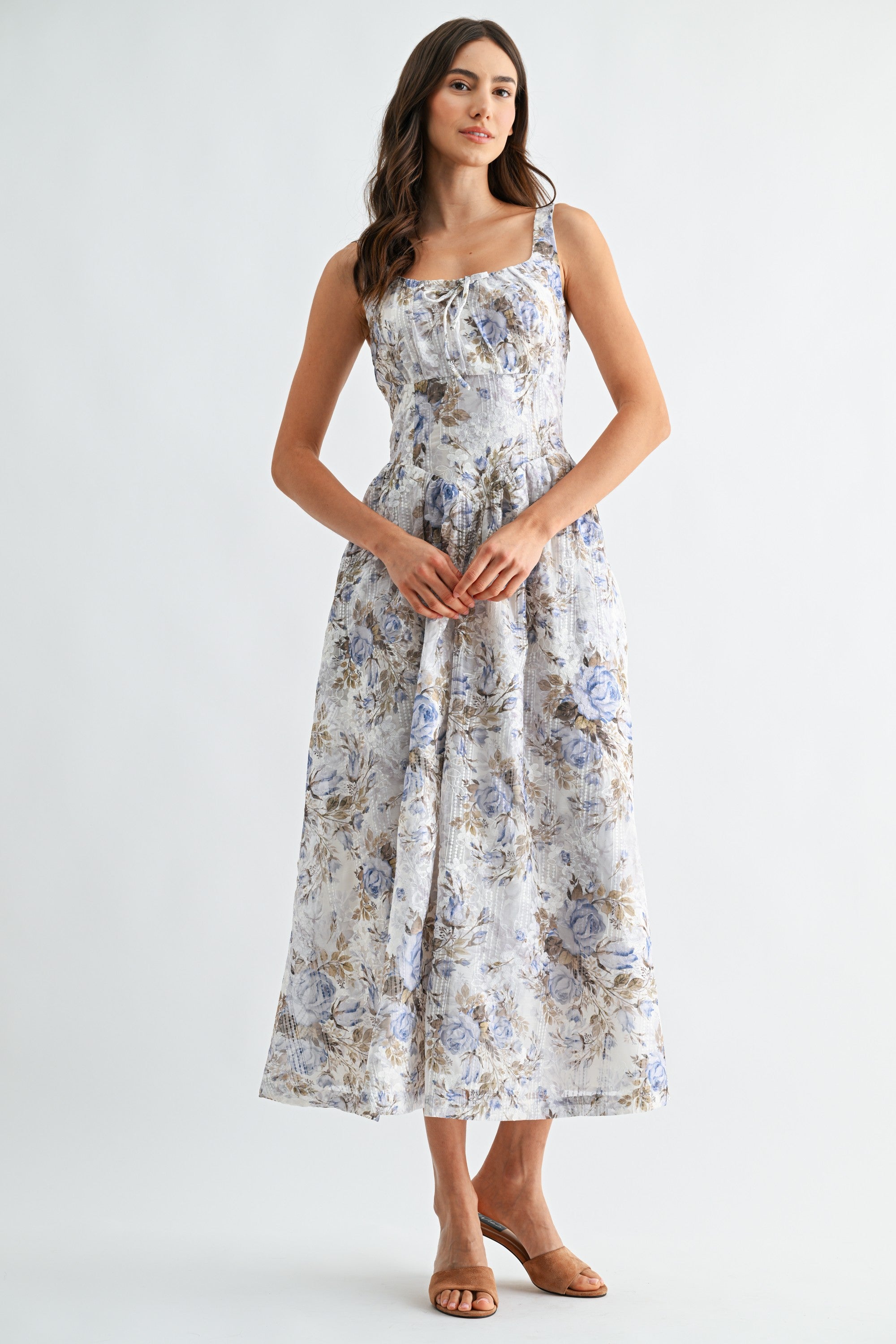 Wren Floral Sleeveless Maxi Dress