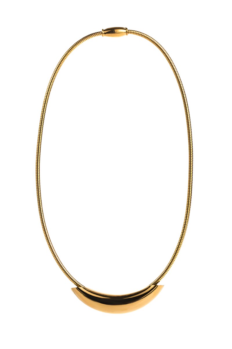 Metal Bar Snake Chain Necklace