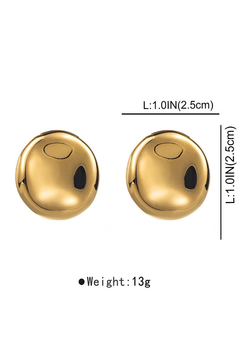 Abstract Circle Stud Earring