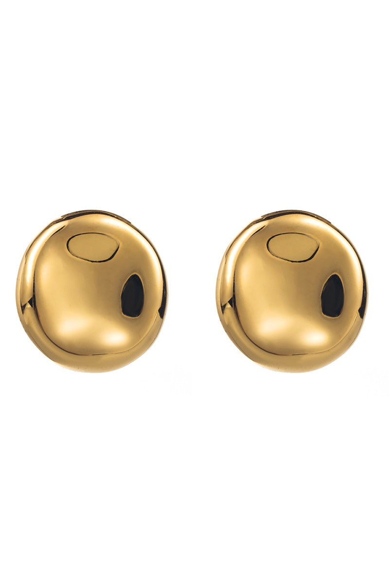 Abstract Circle Stud Earring