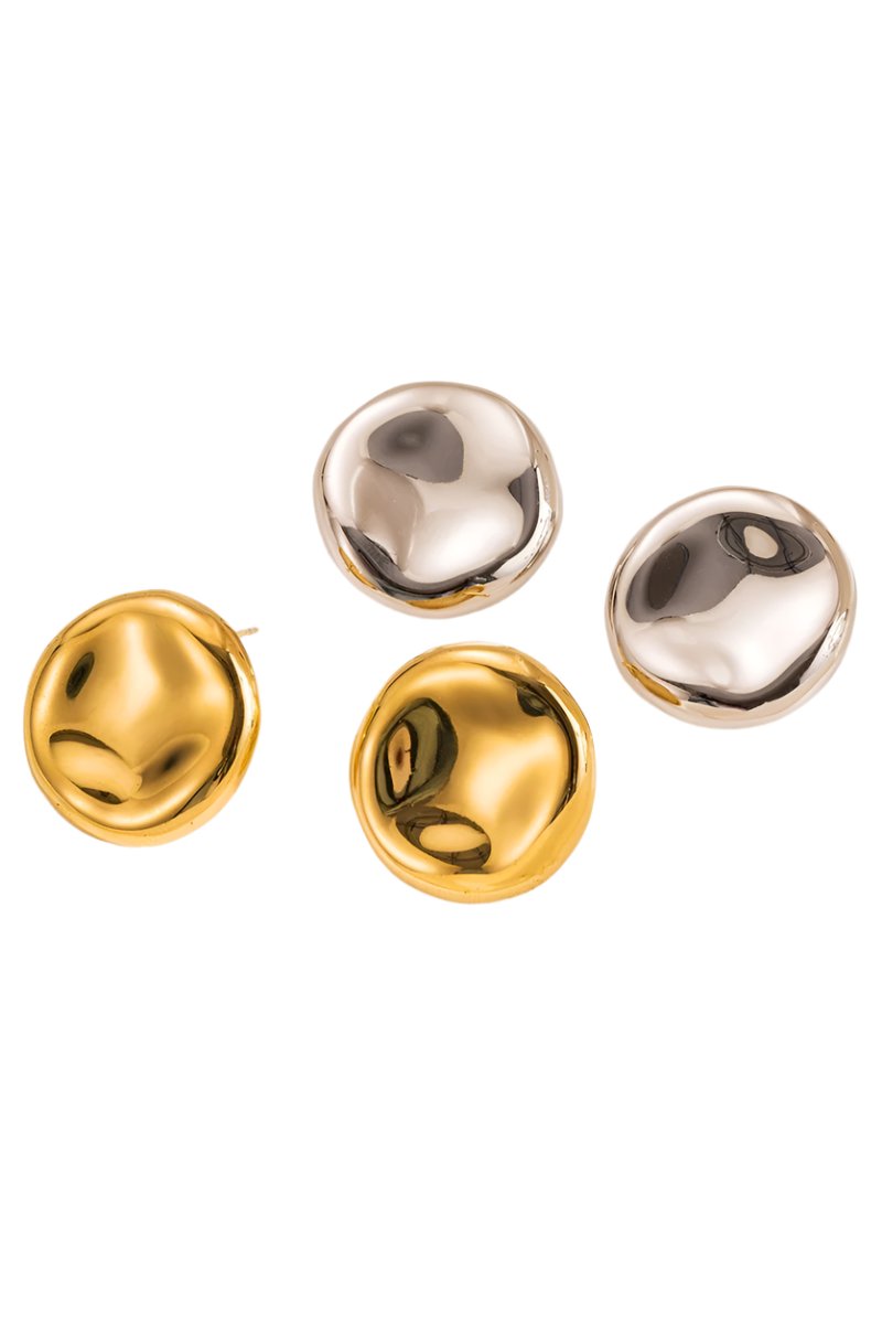 Abstract Circle Stud Earring