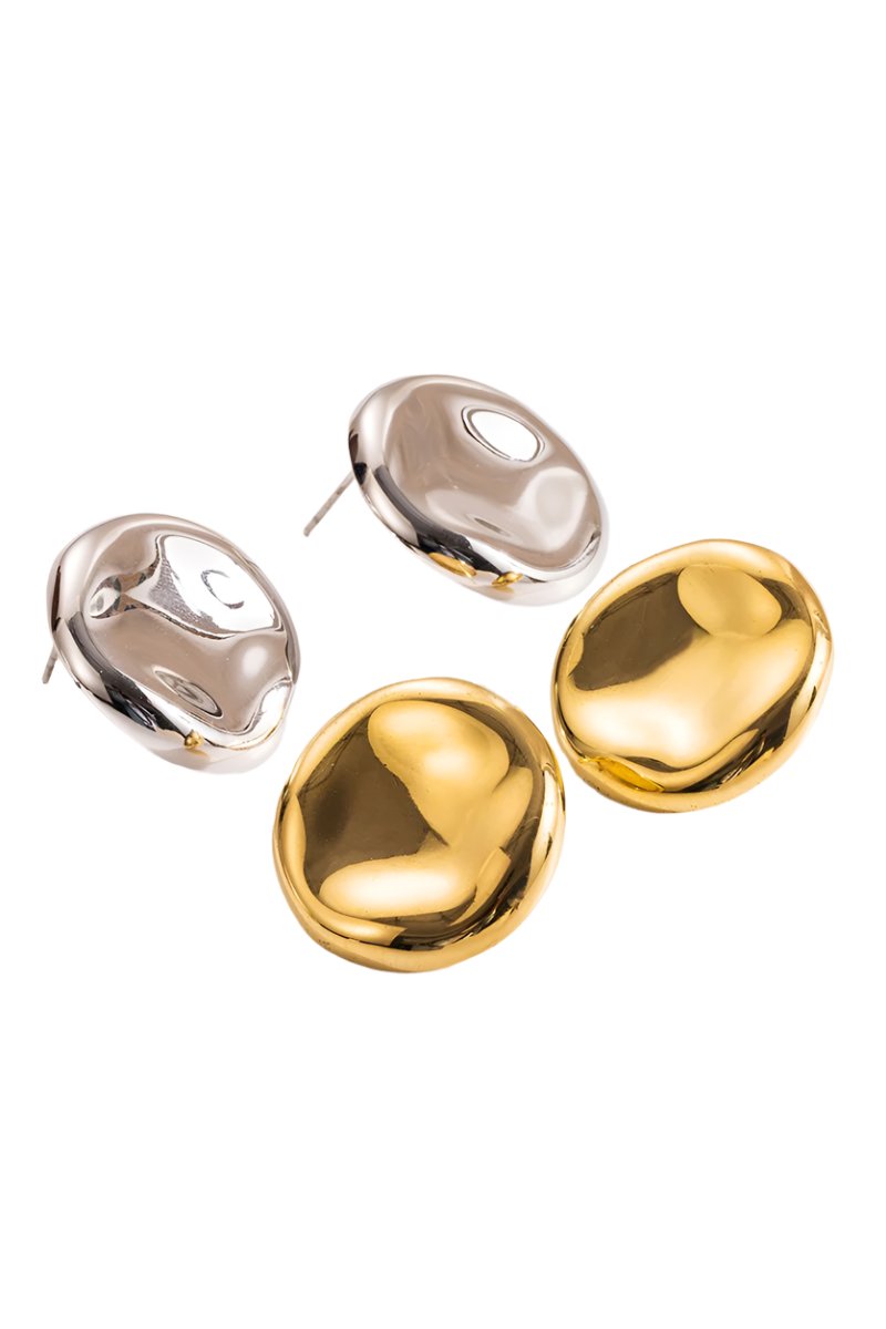Abstract Circle Stud Earring