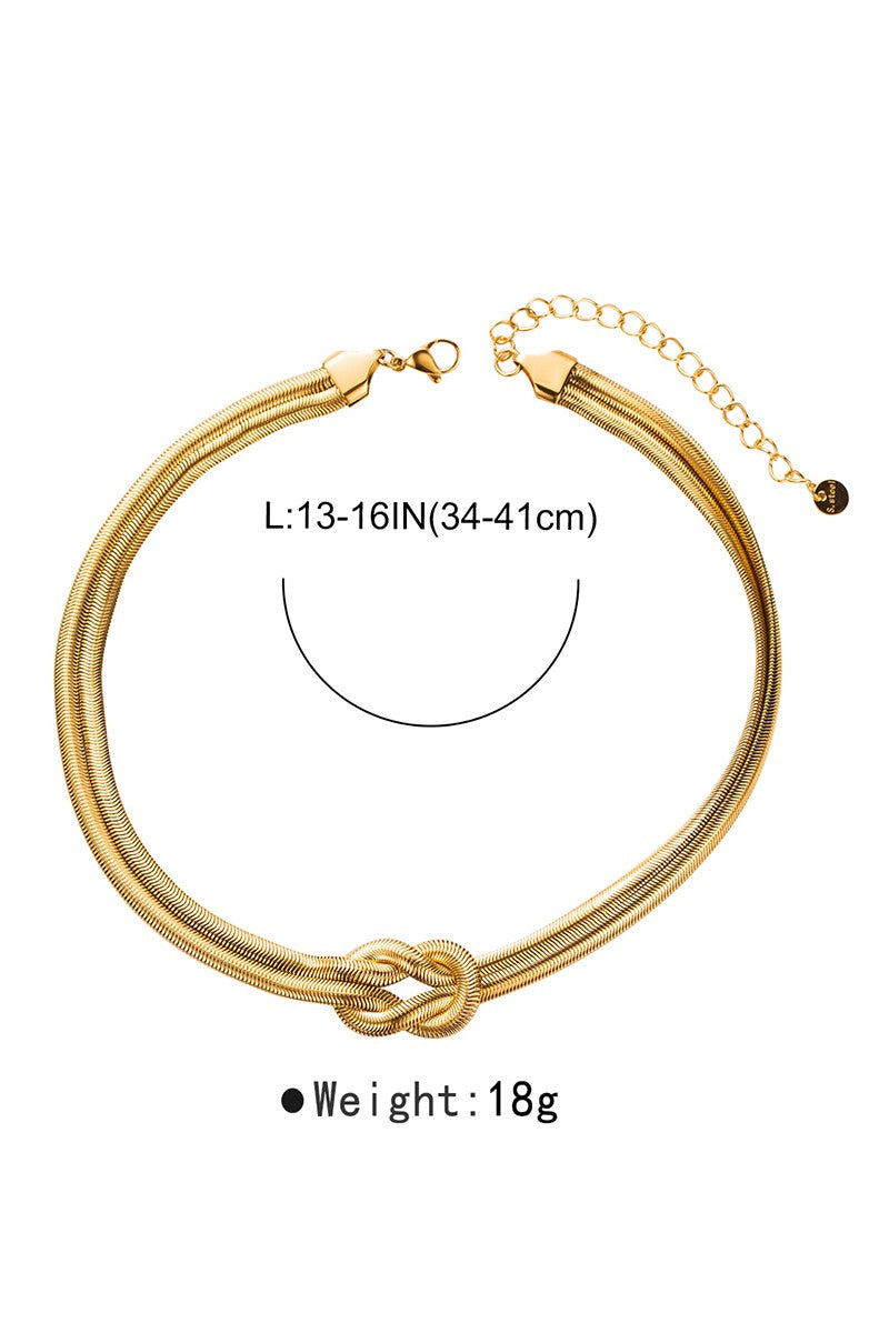 Knotted Snake Chain Necklace