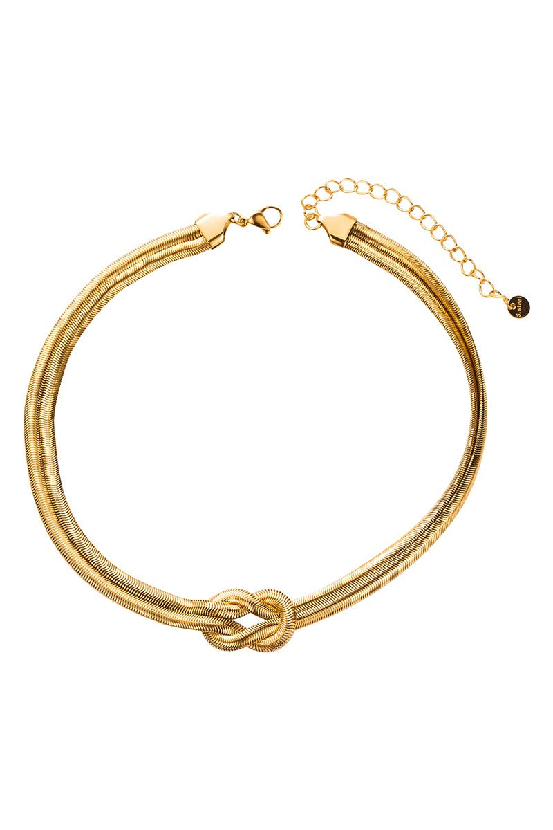 Knotted Snake Chain Necklace