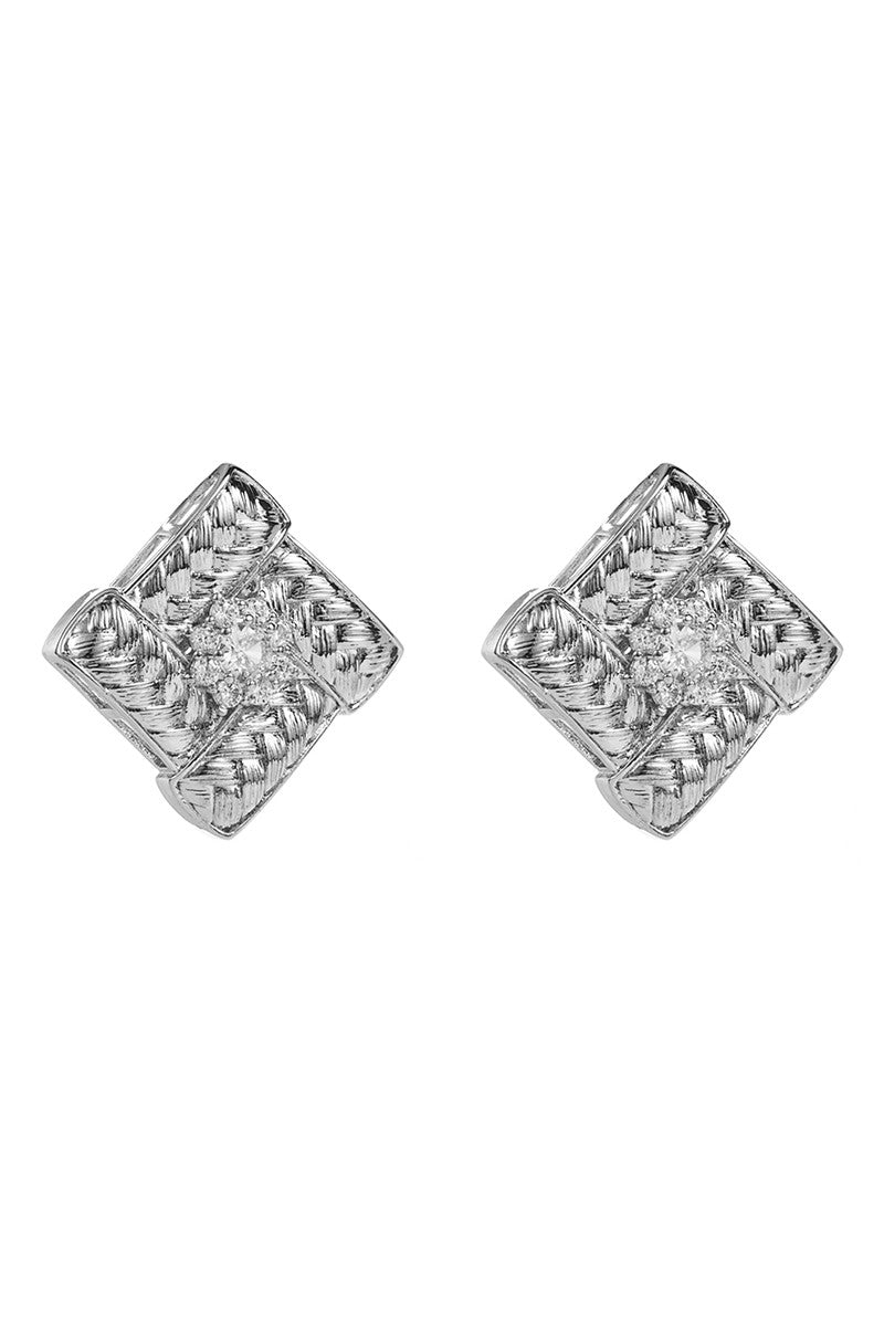 Vintage Square Stud Earring
