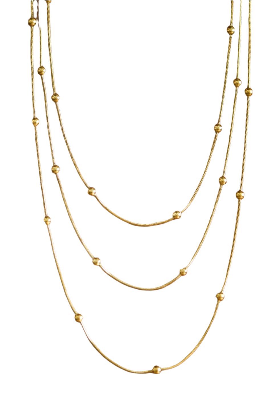 Layered Ball Accent Necklace