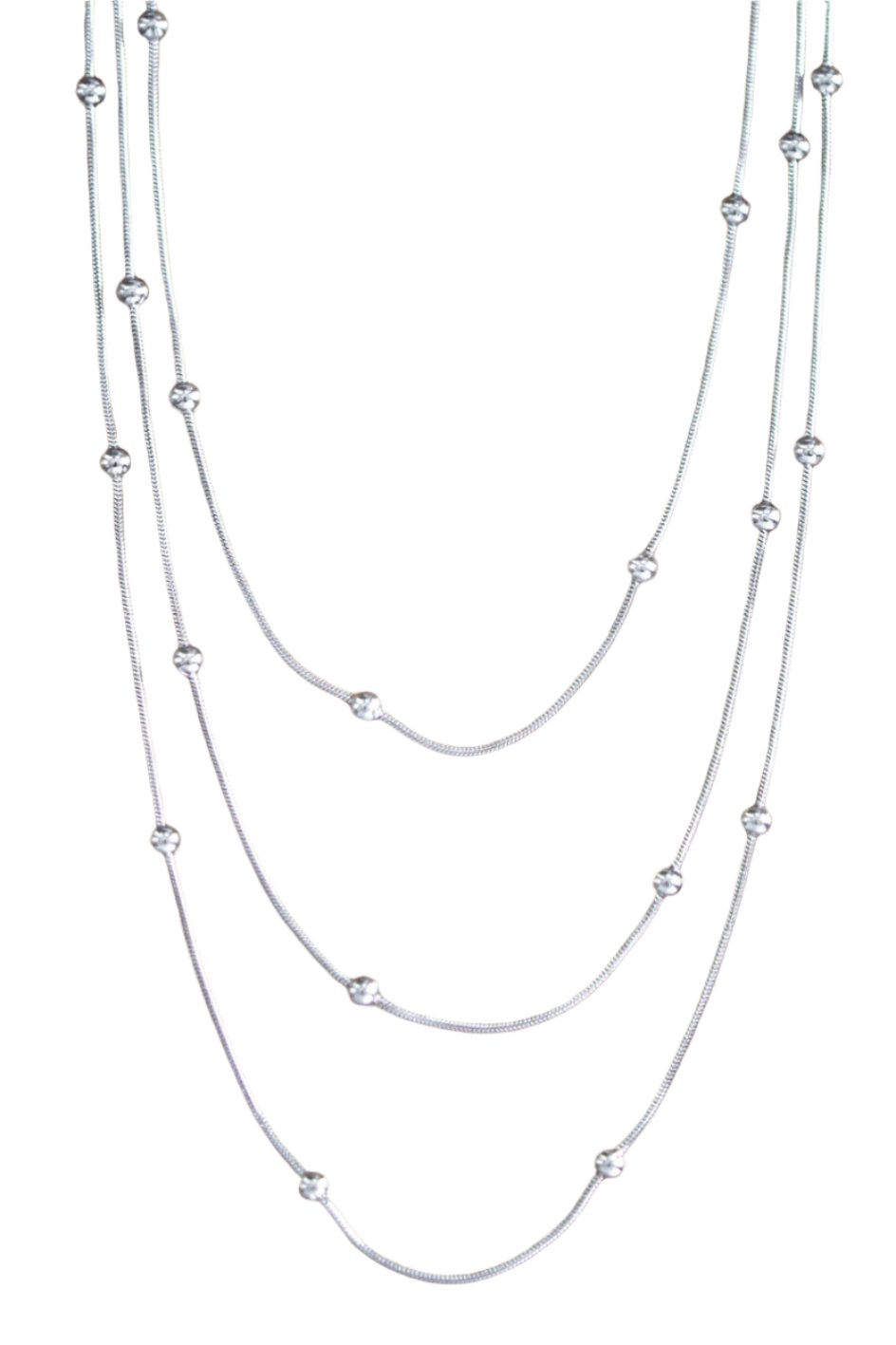 Layered Ball Accent Necklace