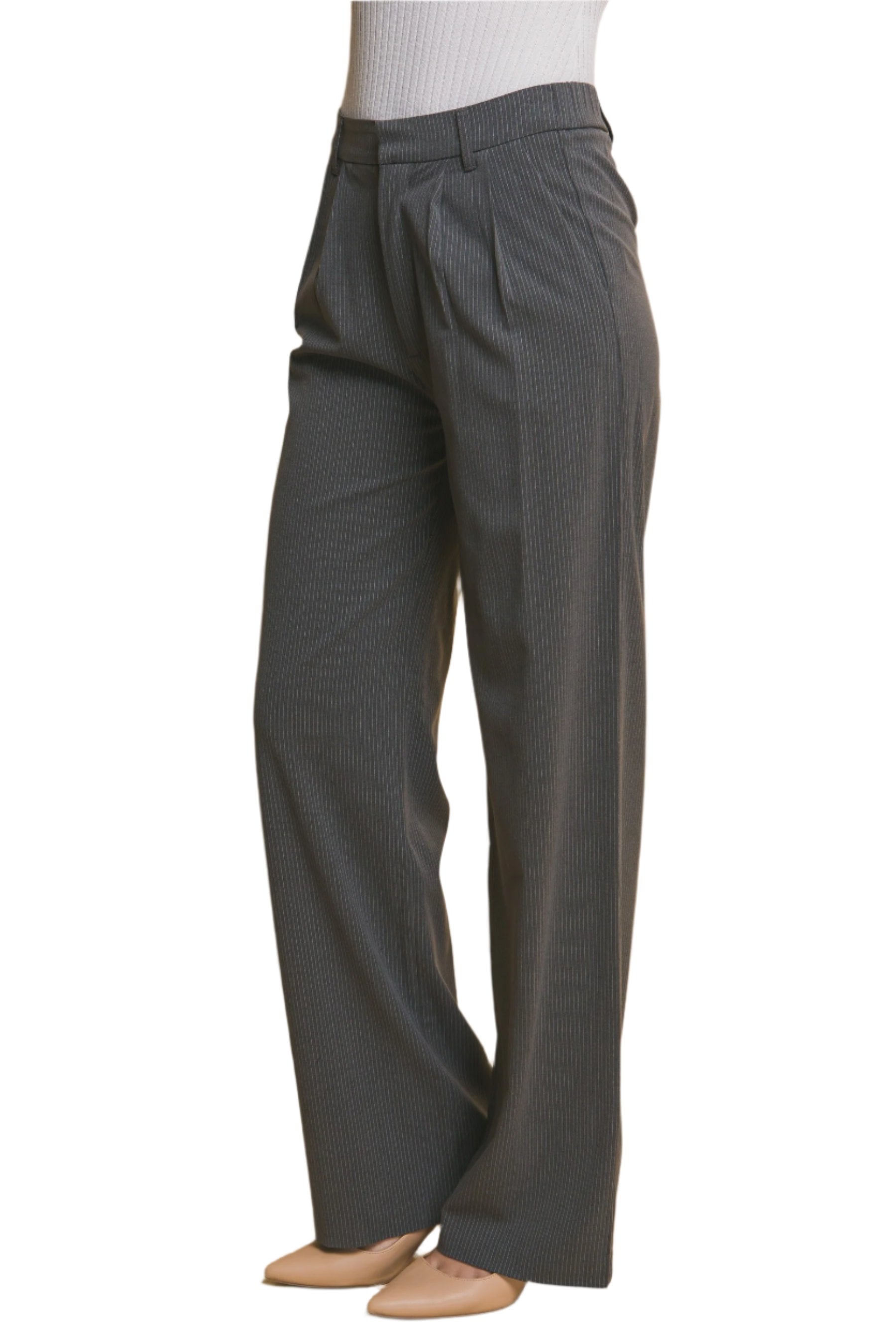 Quinn Pinstripe Trousers