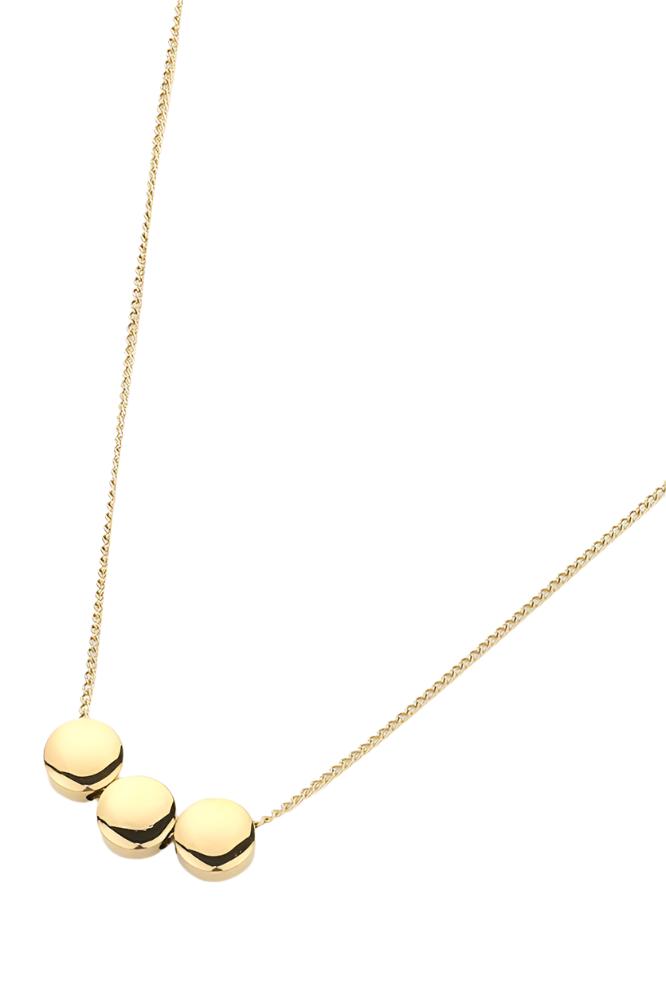 Triple Disc Pendant Necklace