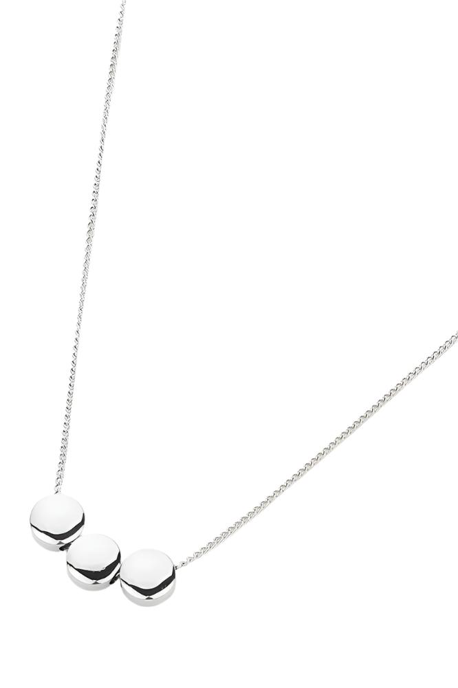Triple Disc Pendant Necklace