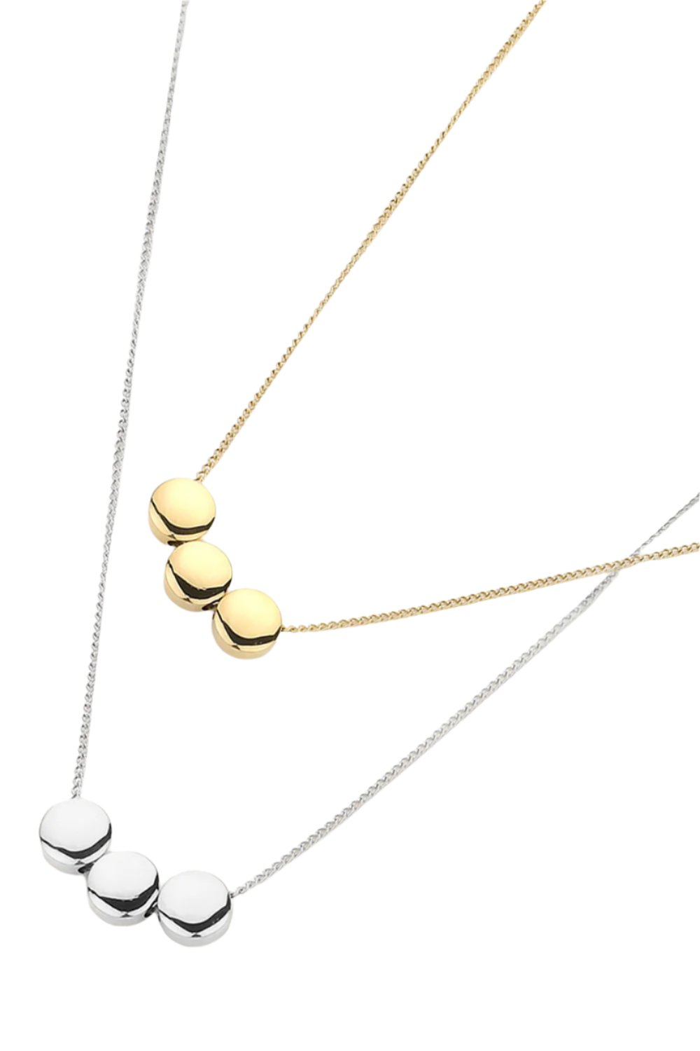 Triple Disc Pendant Necklace