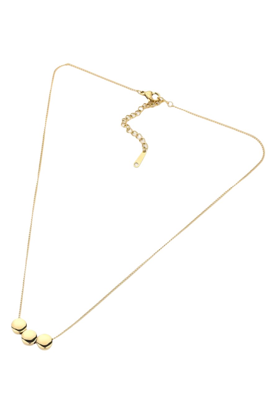 Triple Disc Pendant Necklace