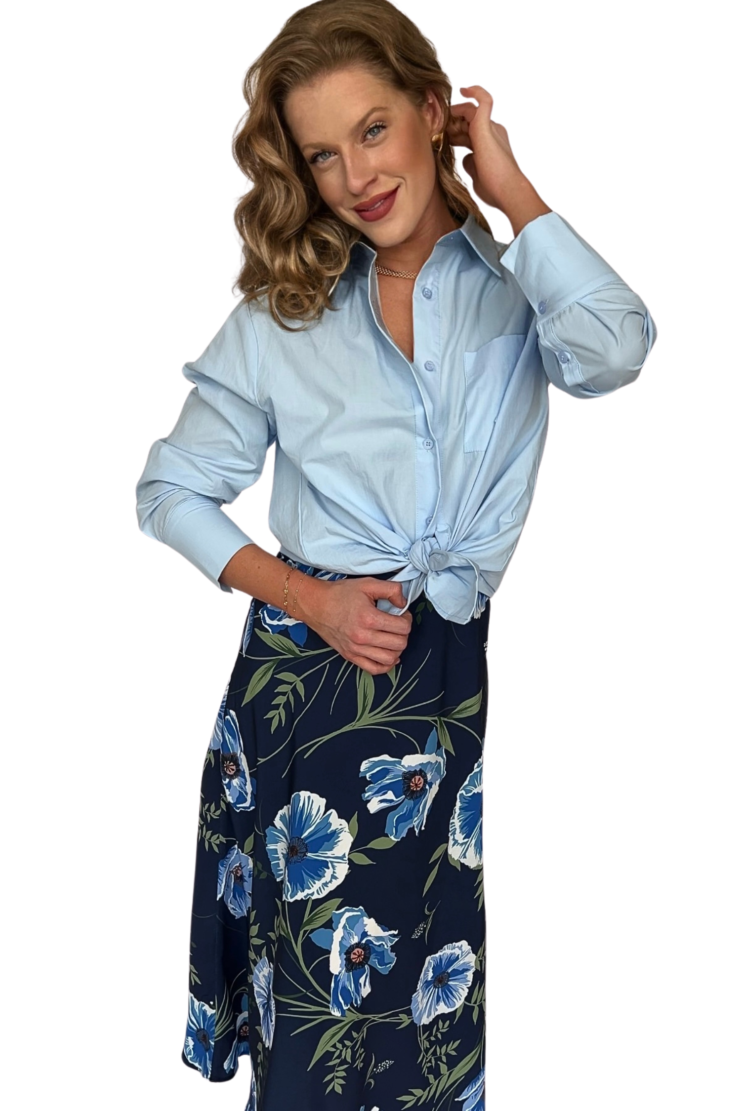Fiora Printed A Line Skirt