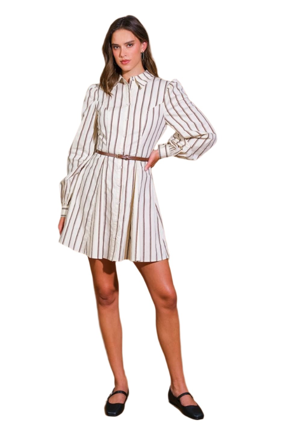 Alora Striped Mini Dress