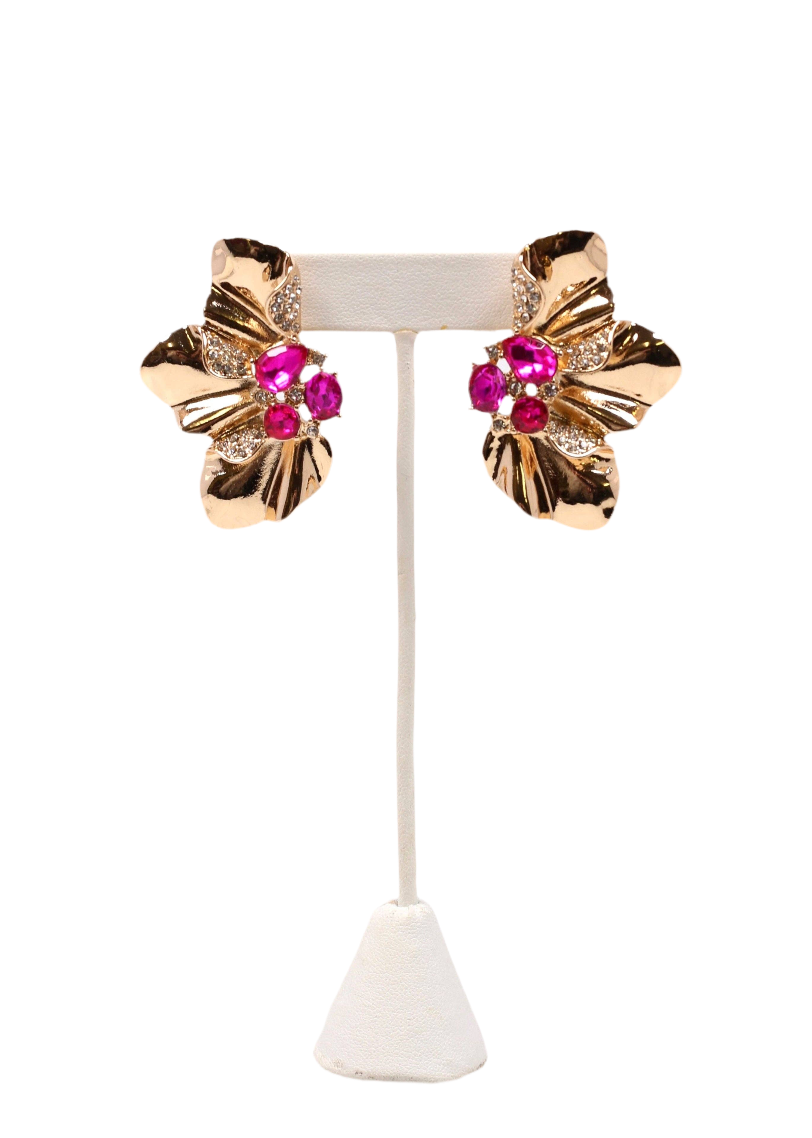 Clarington Embellished Fan Earring