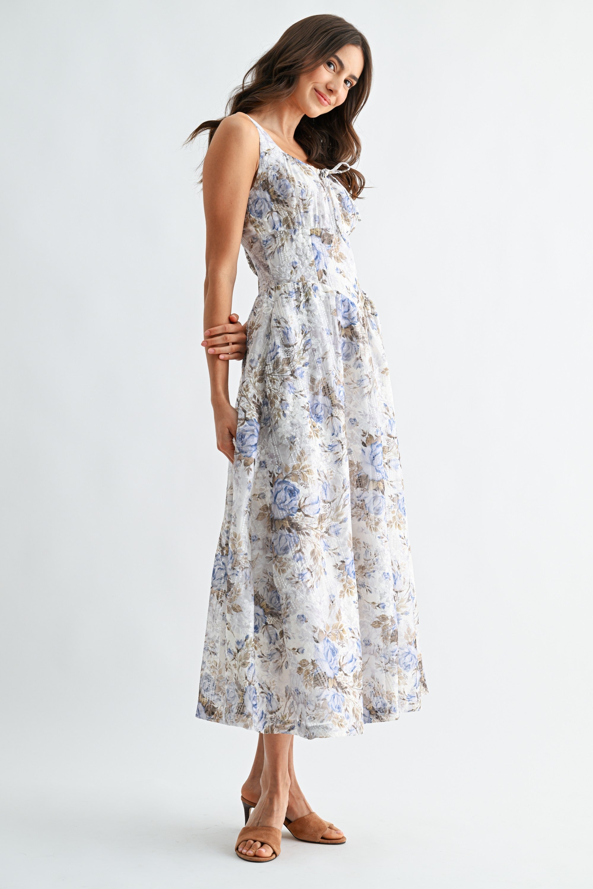 Wren Floral Sleeveless Maxi Dress