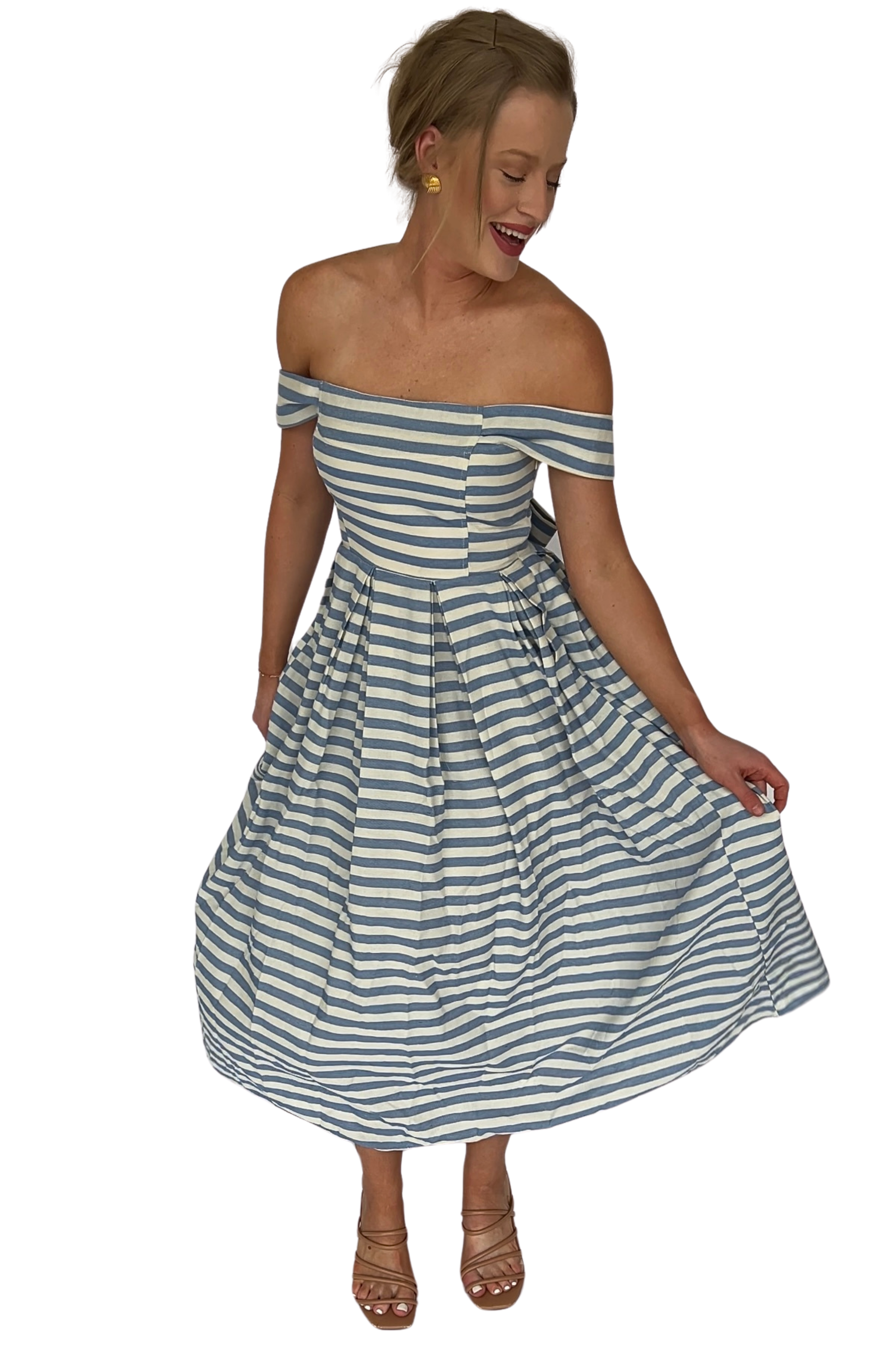 Lottie Back Tie Midi Dress