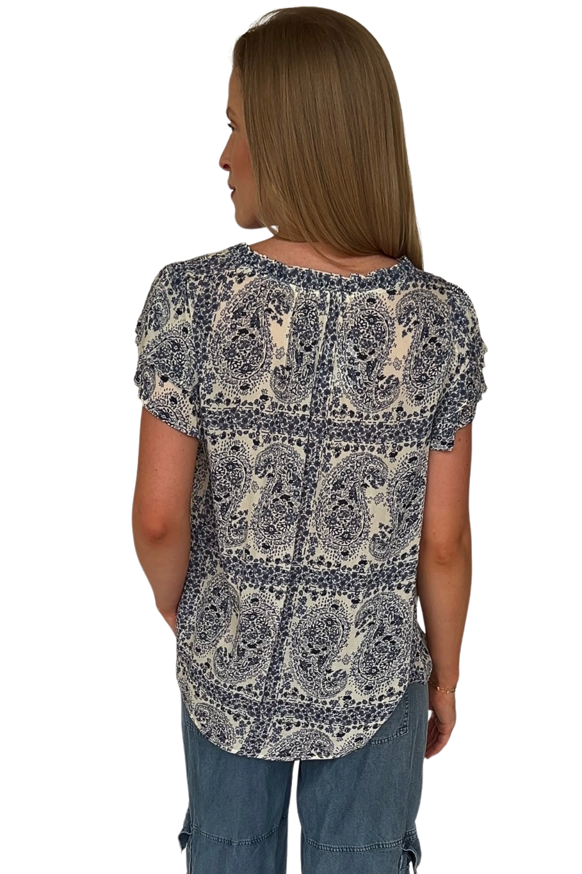 Caroline Paisley Printed Top