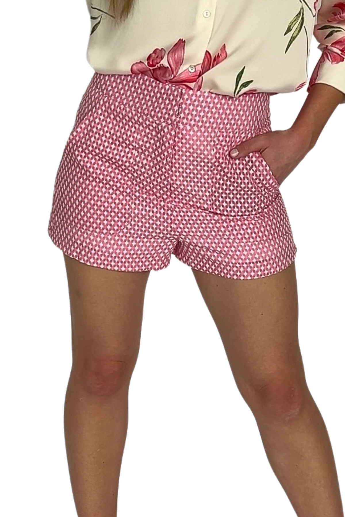 Marina High Waist Printed Shorts