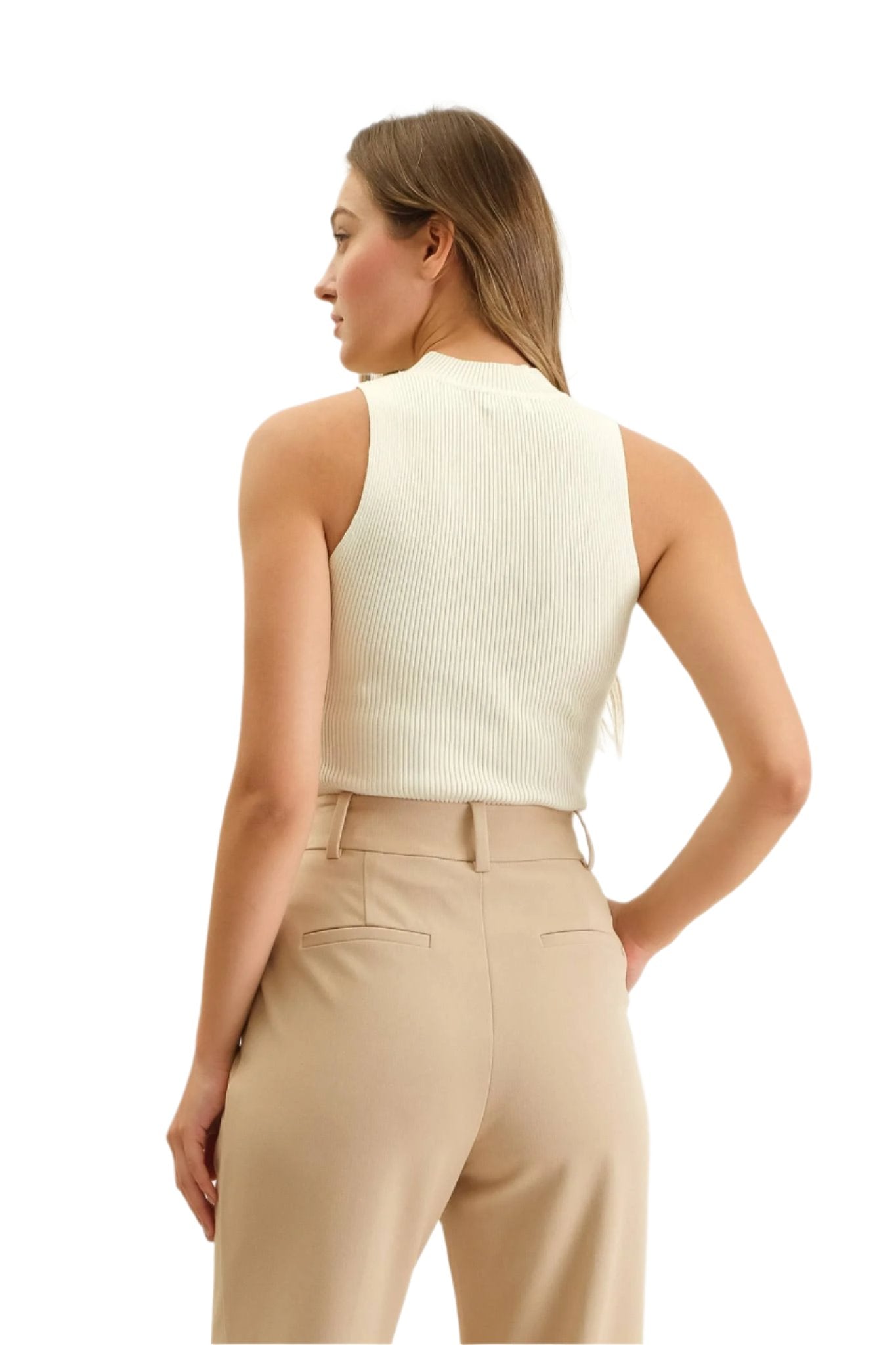 Crystal Mock Neck Knit Top