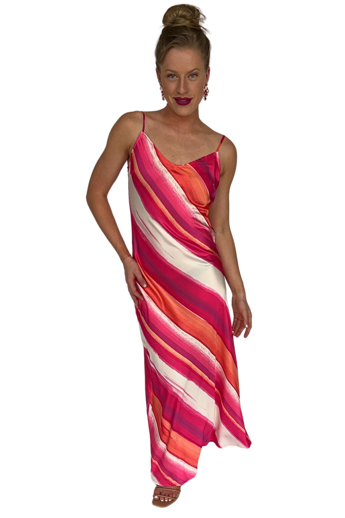 Freya Printed Woven Midi Cami Dress