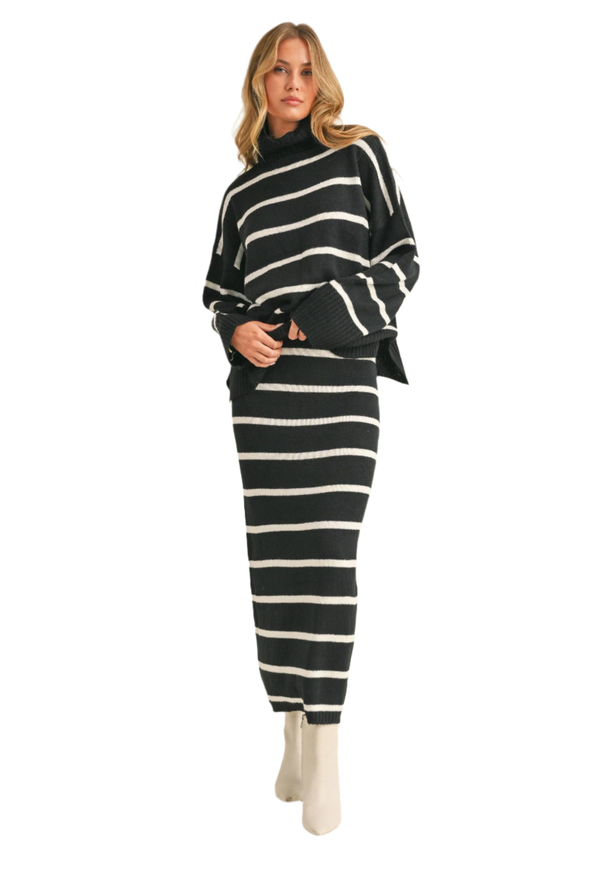 Emory Striped Sweater Set