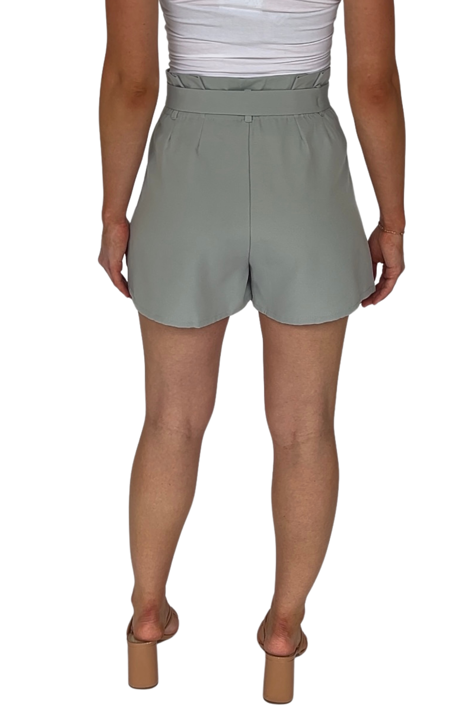 Raya Tie Waist Paperbag Shorts