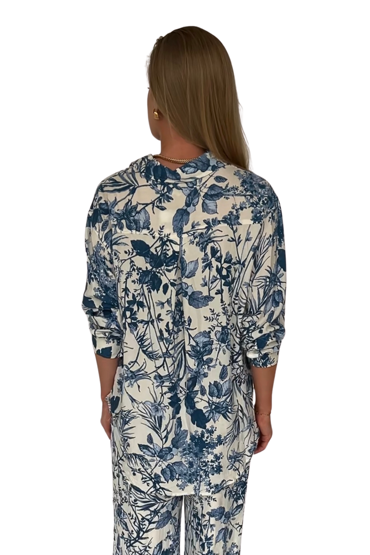 Kiara Floral Print Button Down Shirt