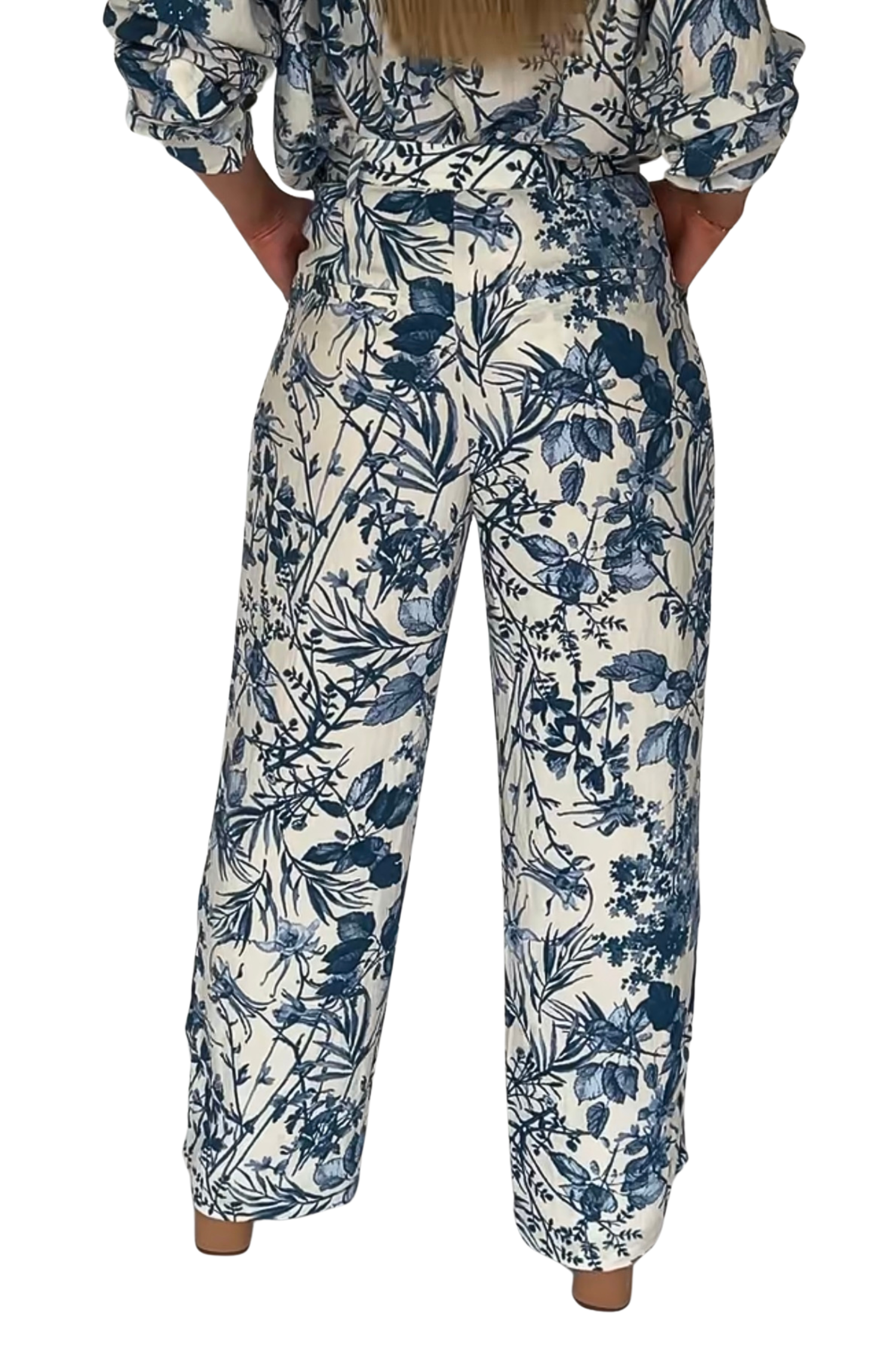 Kiara Floral Print Straight Pant