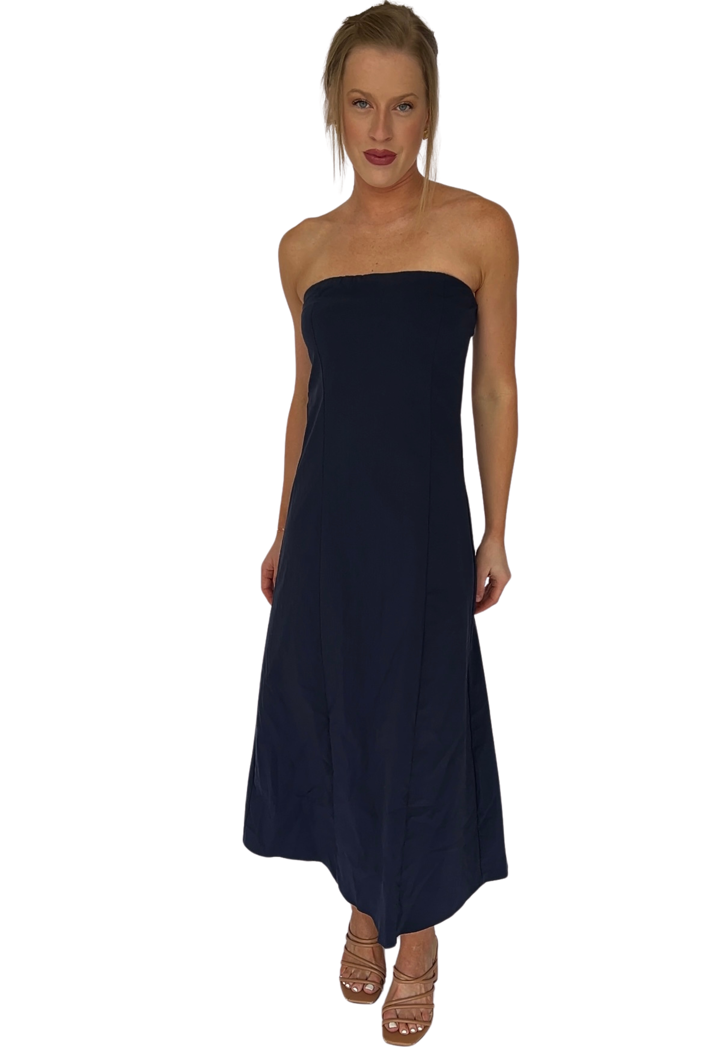 Charlize Strapless Midi Dress