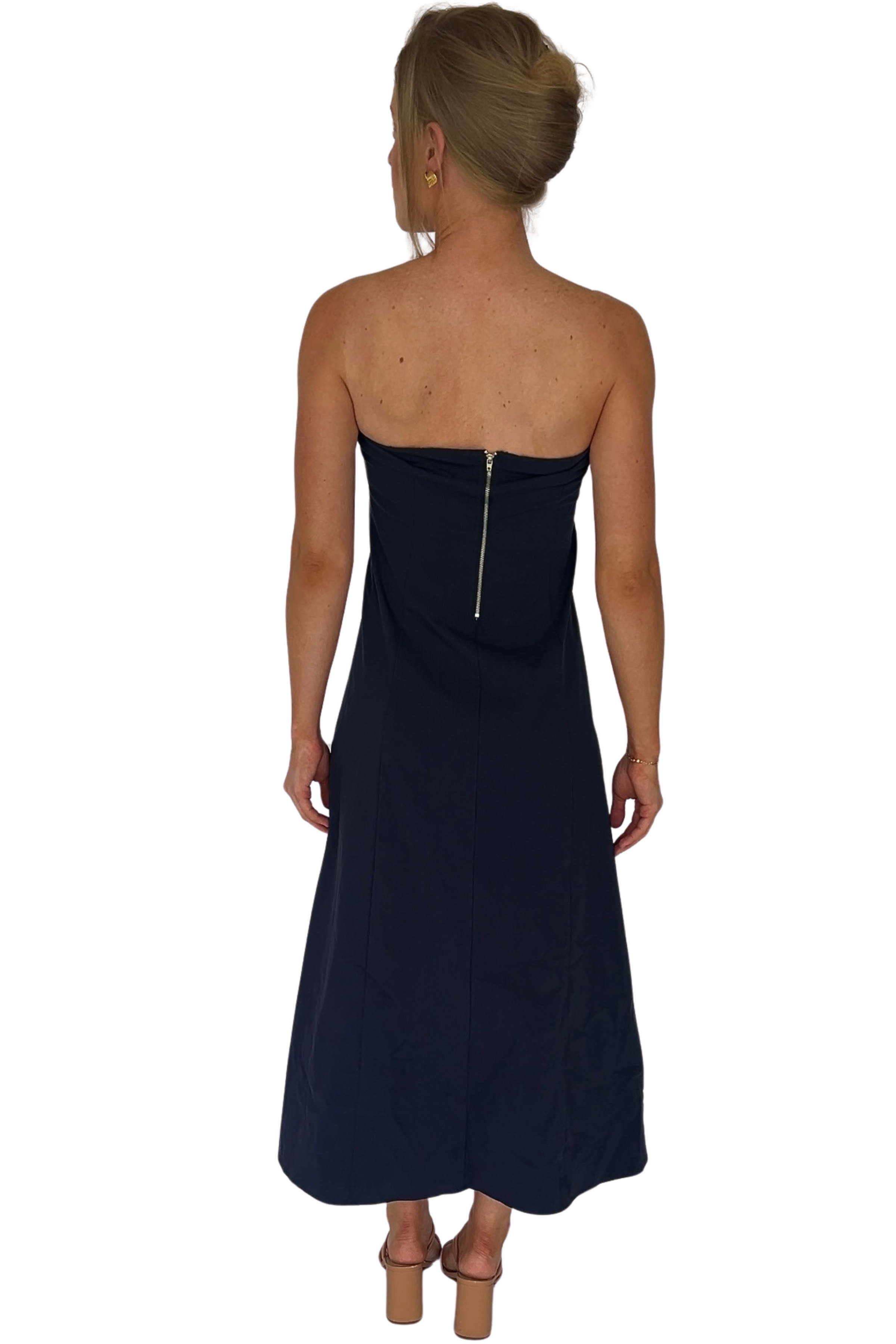 Charlize Strapless Midi Dress