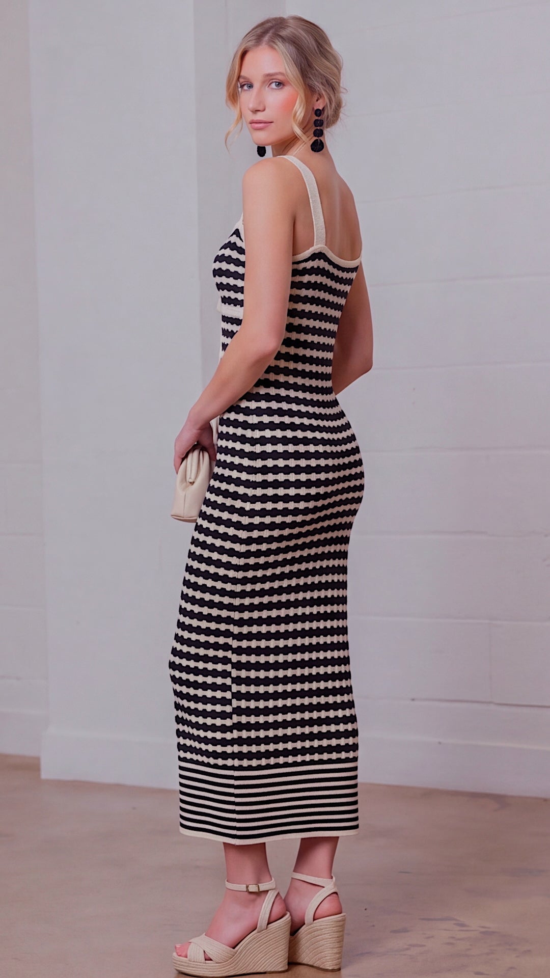 Maren Knit Stripe Maxi Dress