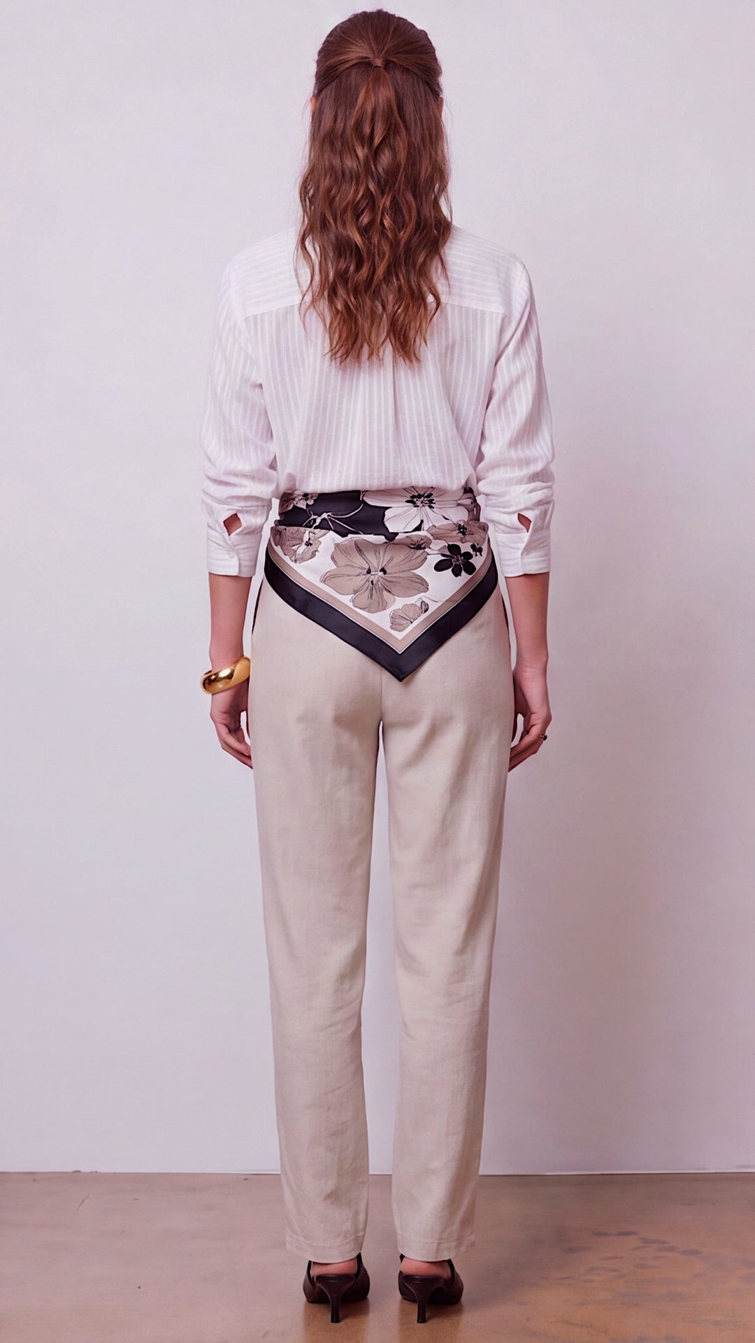 Vivienne Textured Woven Button Down Blouse