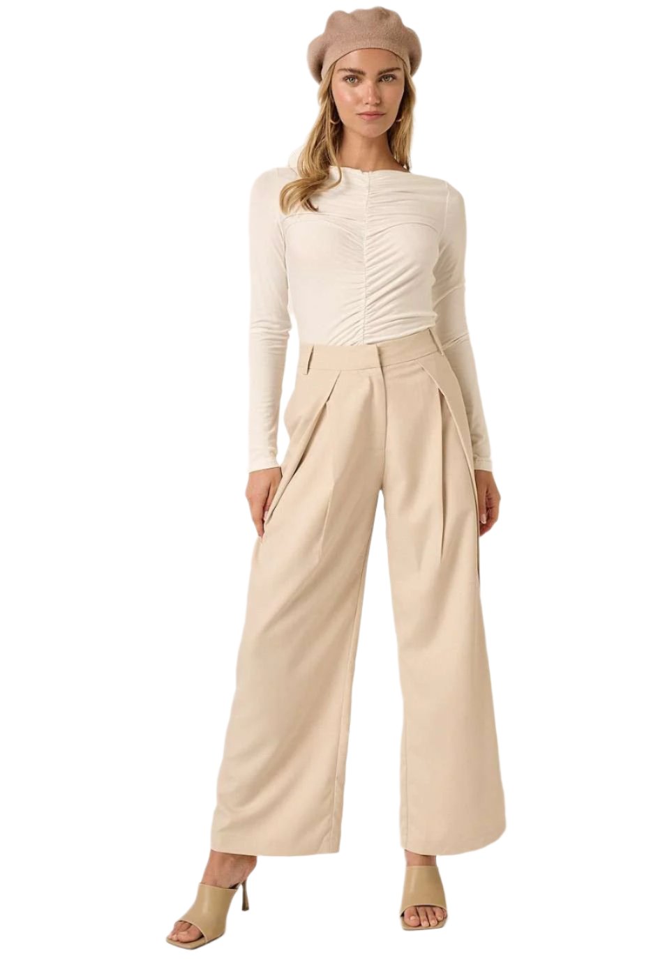 Penny Pleated High Waisted Pants