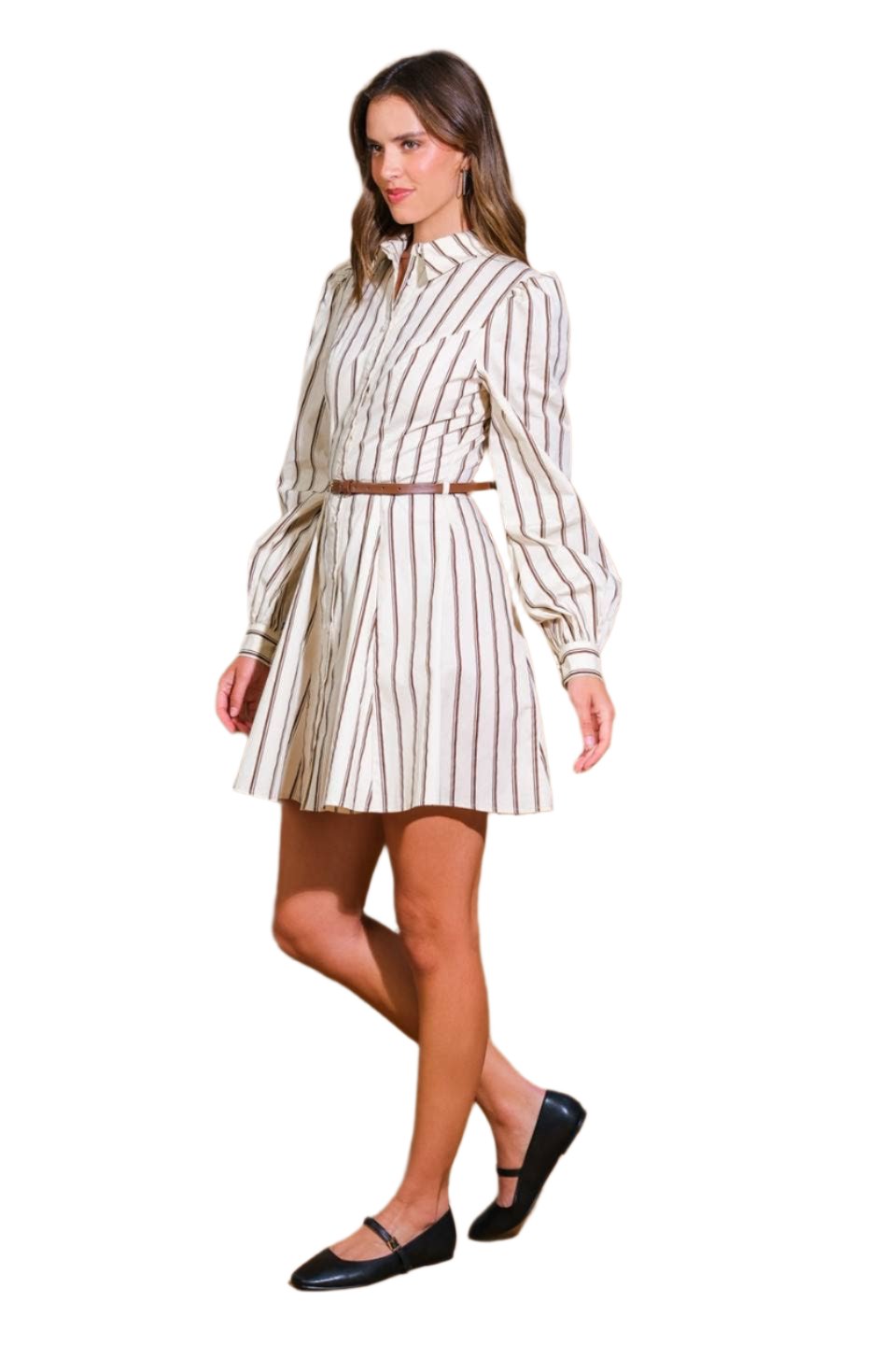 Alora Striped Mini Dress