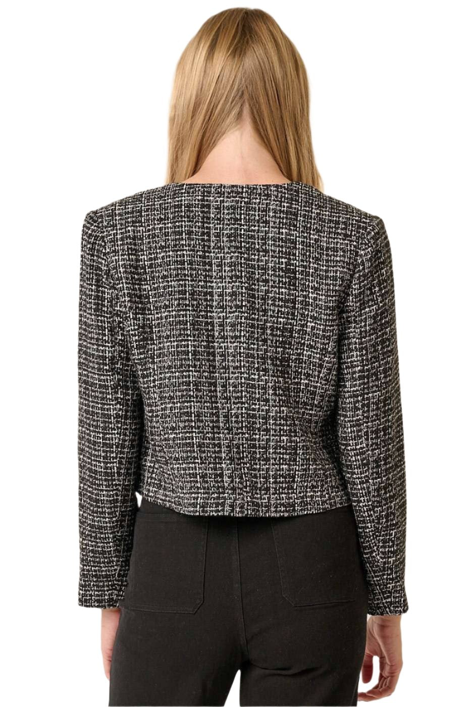Margot Tweed Round Neck Jacket