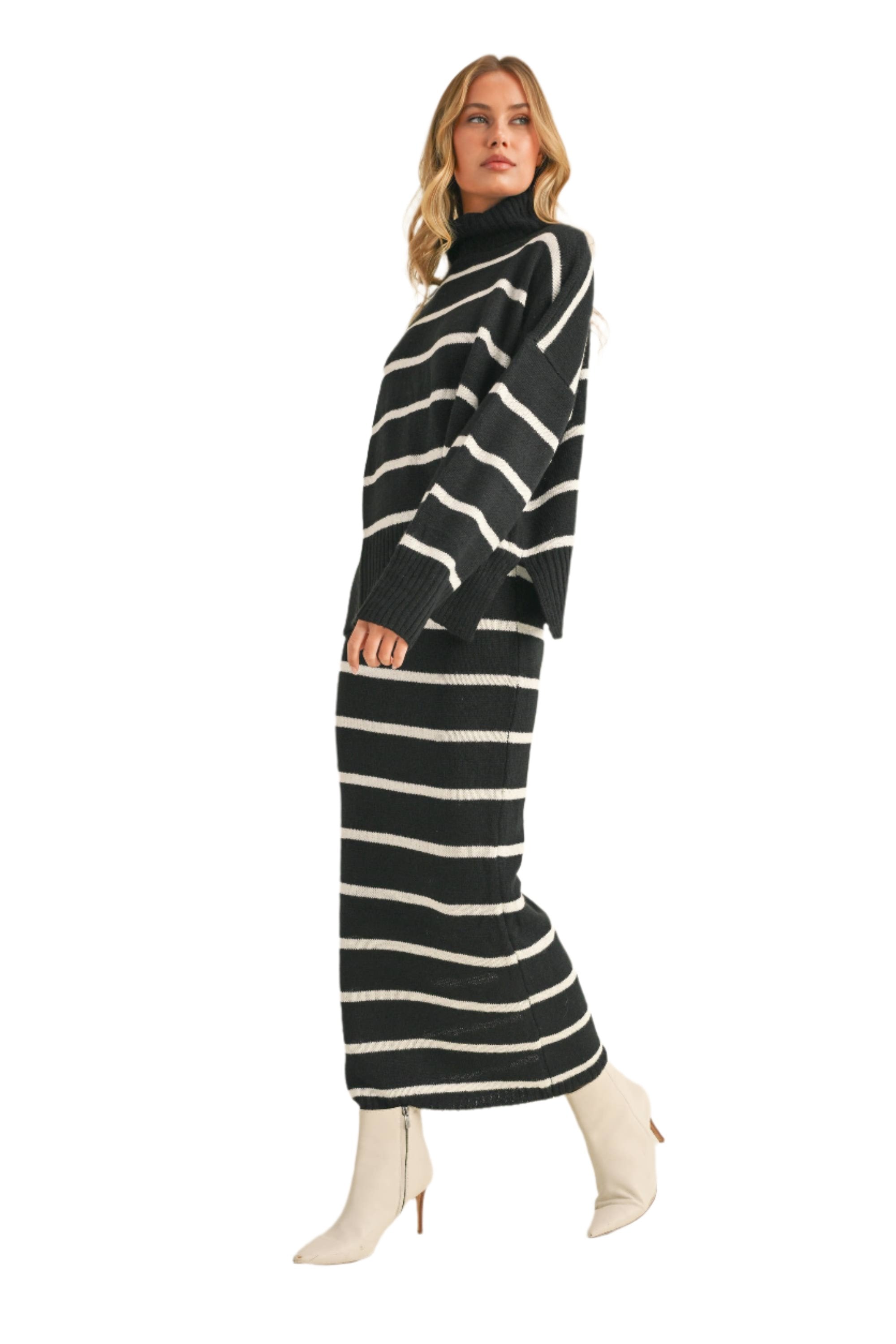 Emory Striped Sweater Set