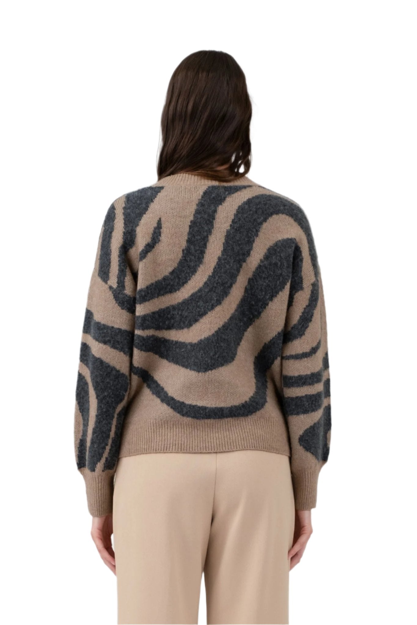 Maura Zebra Print Sweater