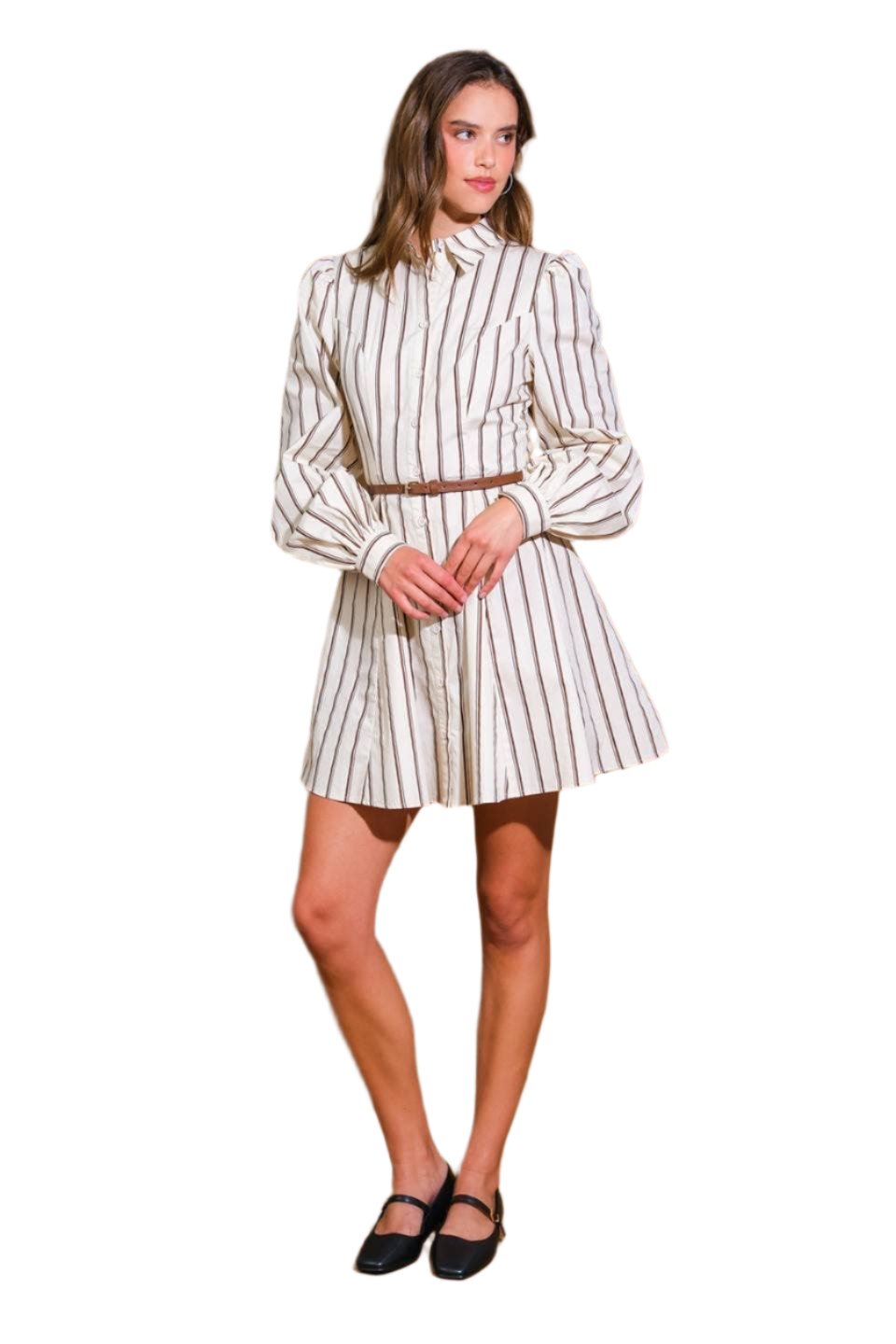 Alora Striped Mini Dress