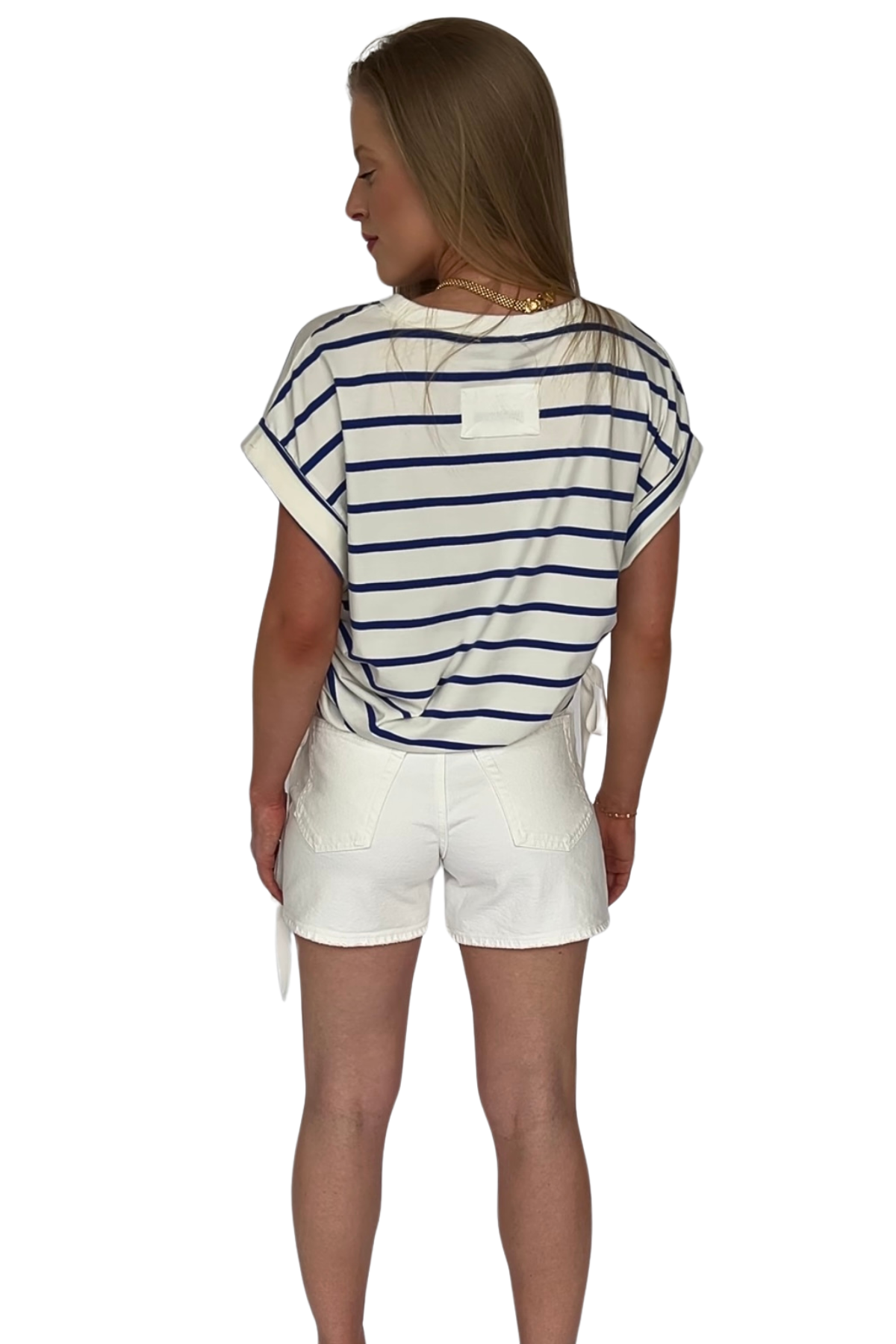 Kirby Side Tie Striped Top