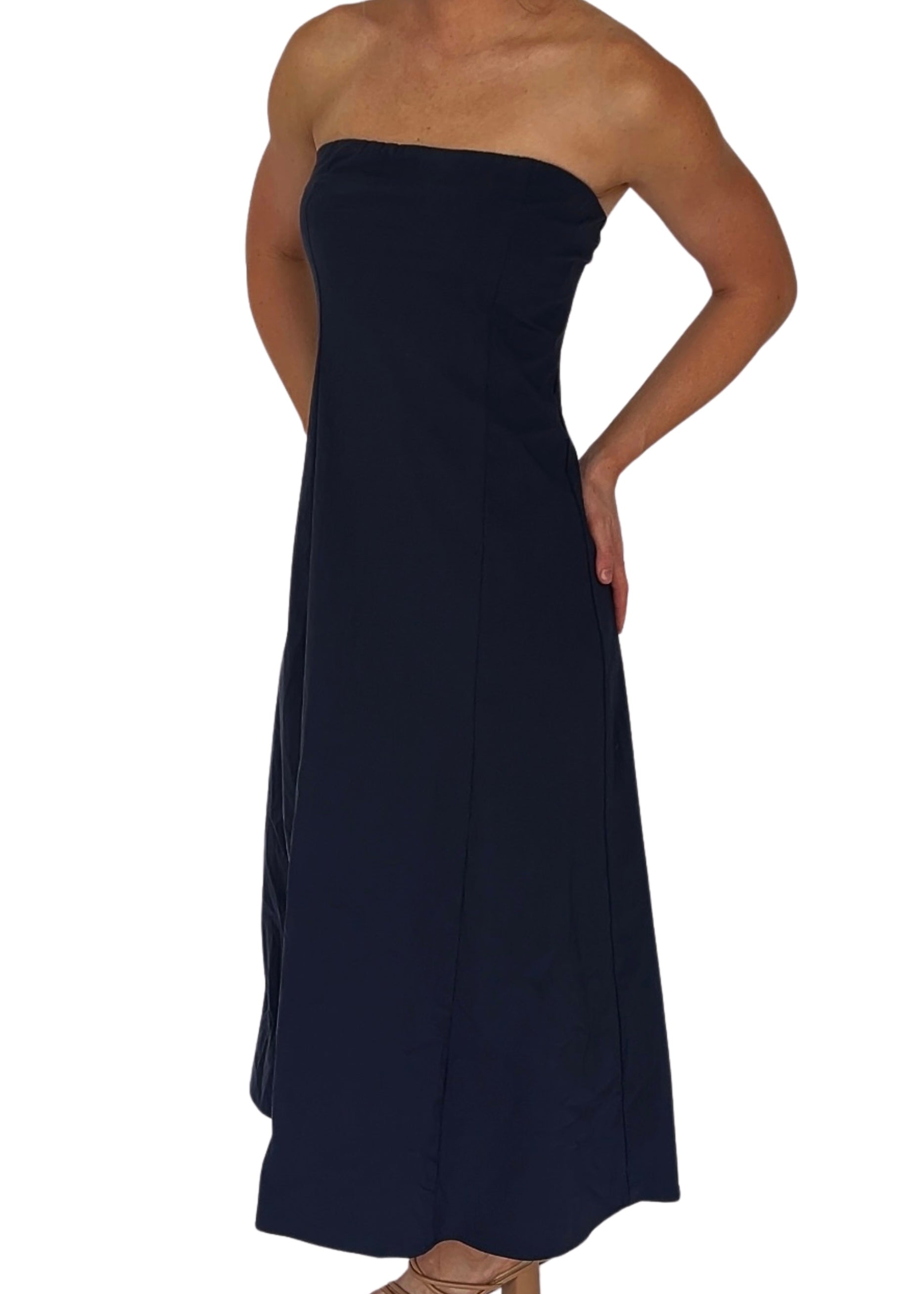 Charlize Strapless Midi Dress