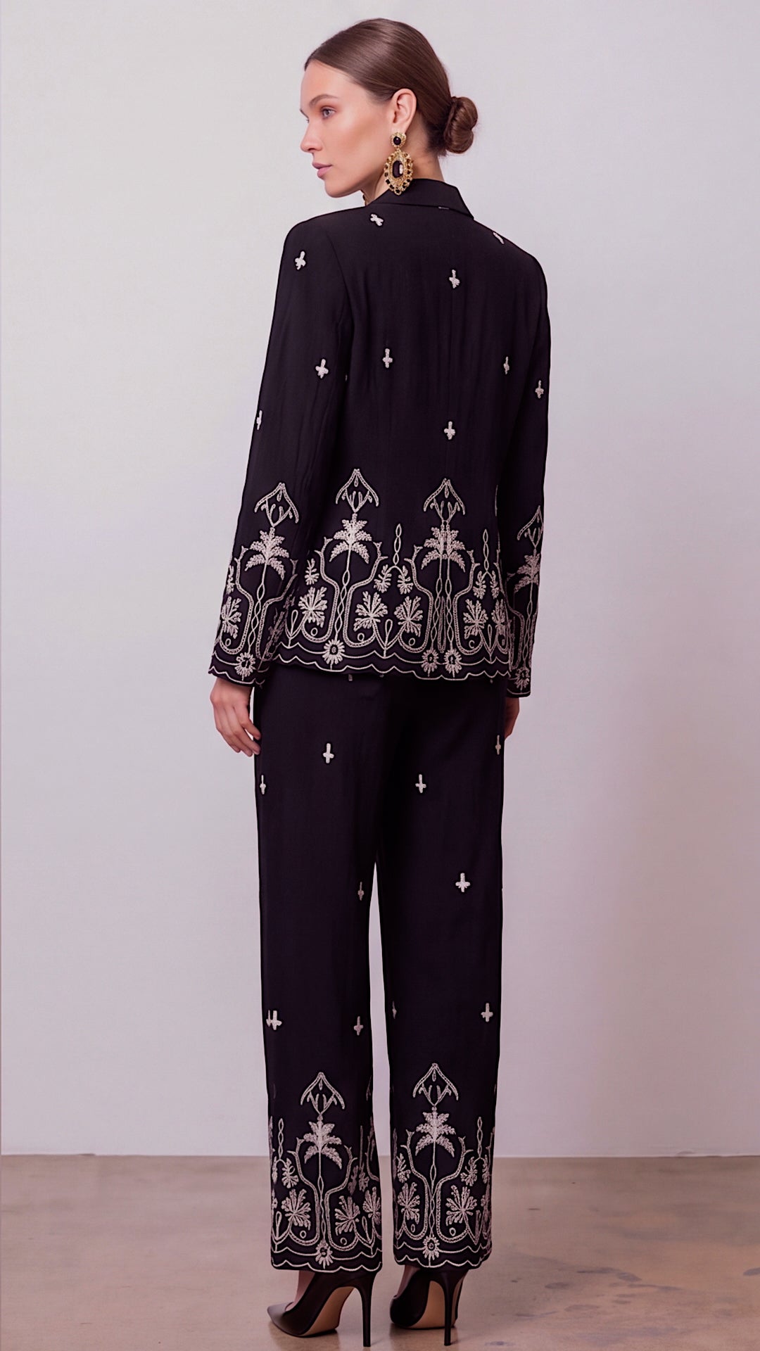 Palais Embroidered Double Breasted Blazer