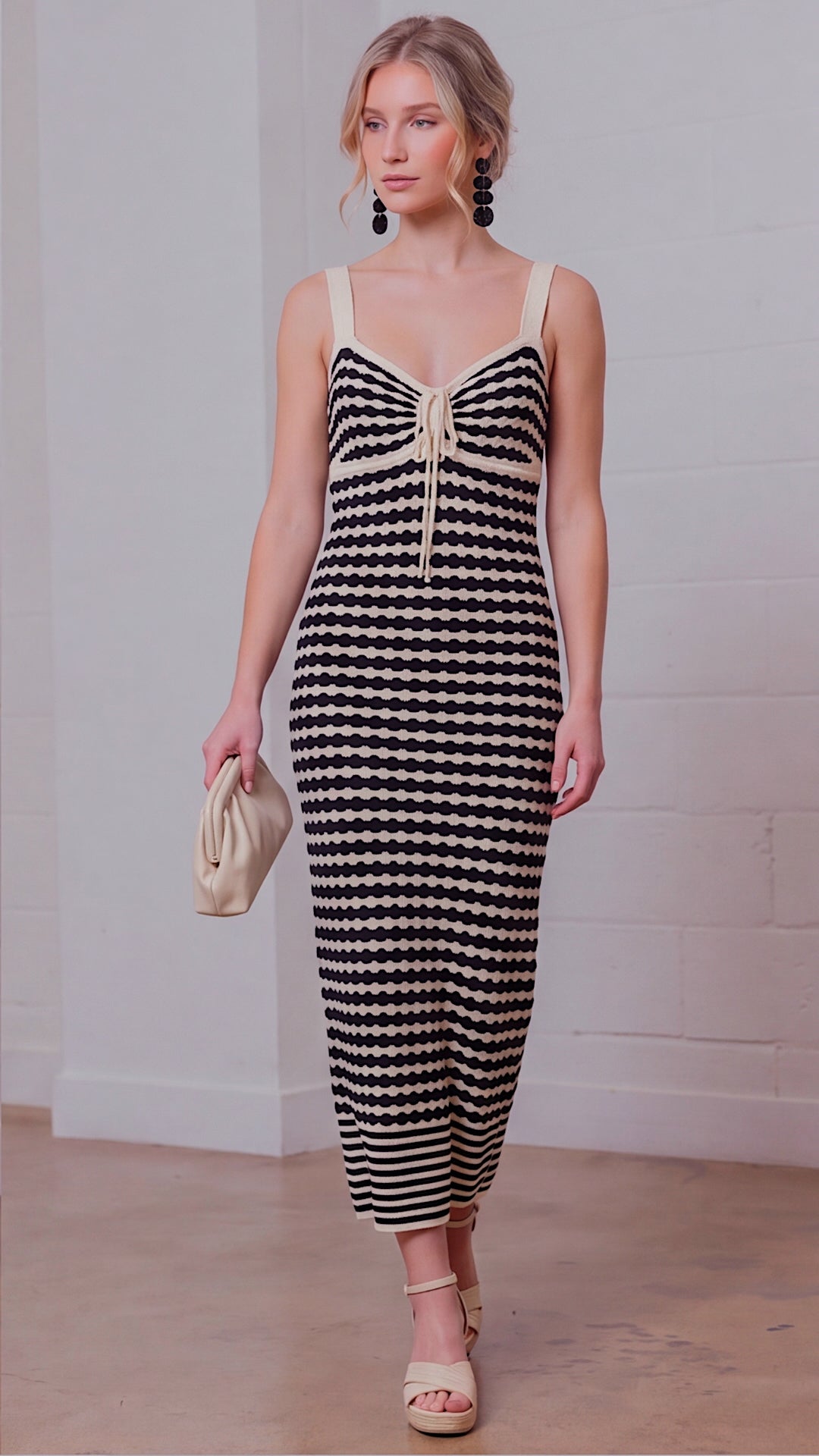 Maren Knit Stripe Maxi Dress