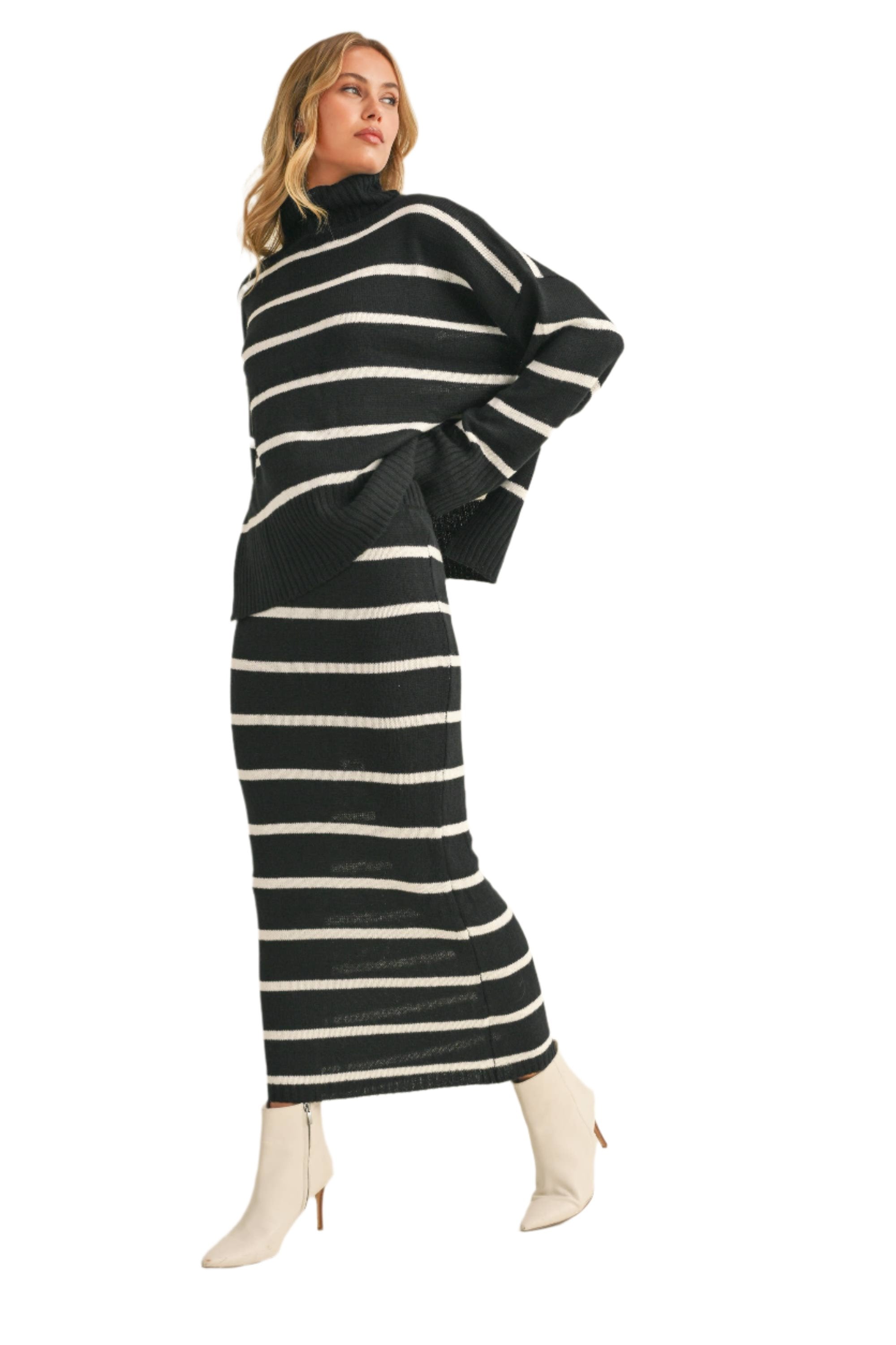 Emory Striped Sweater Set